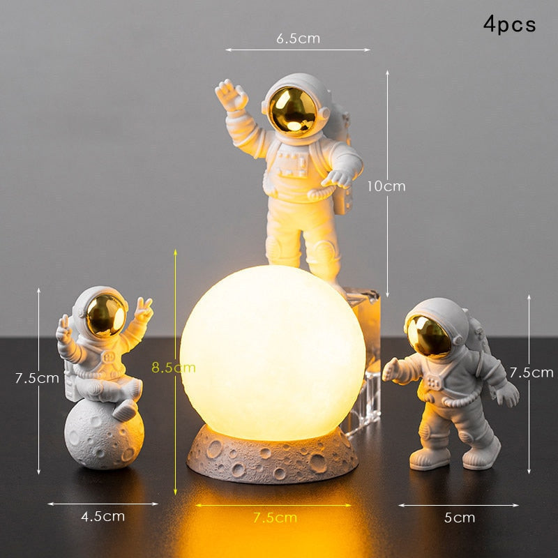 Astronautas na Lua - Peças Decorativas