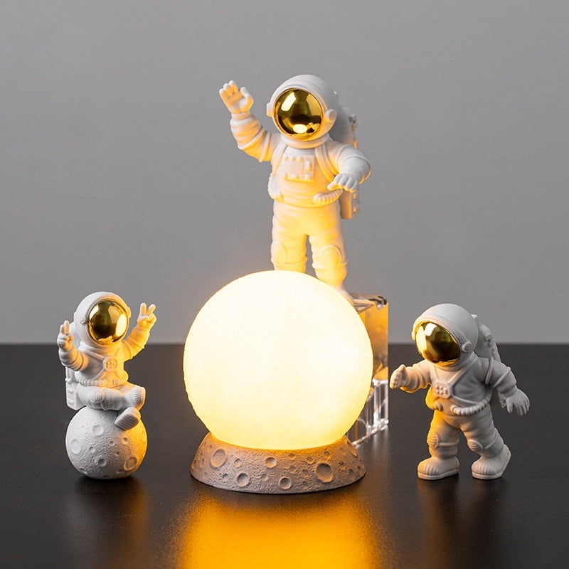 Astronautas na Lua - Peças Decorativas