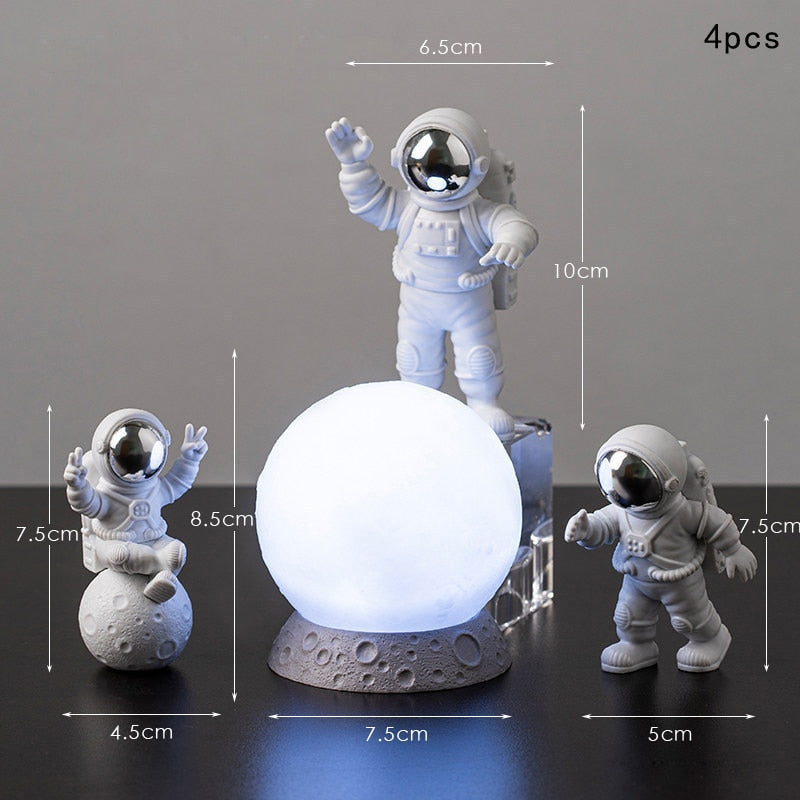 Astronautas na Lua - Peças Decorativas